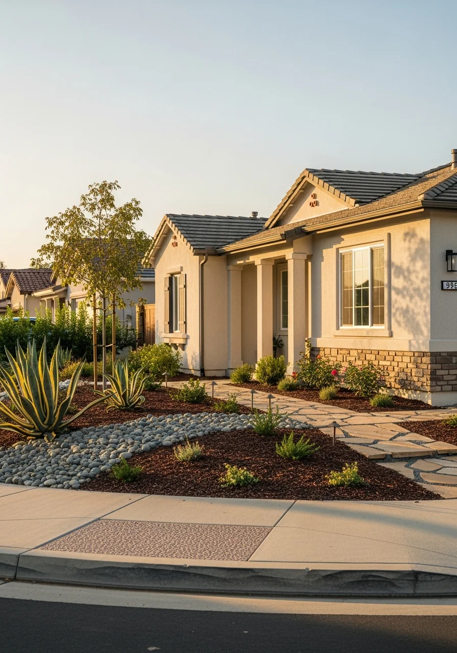 Riverside home with updated exterior and landscaping reflecting neighborhood character.